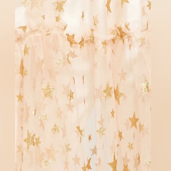 NWT Free People Starbright Glitter Smocked Tunic Top - Picture 3 of 6